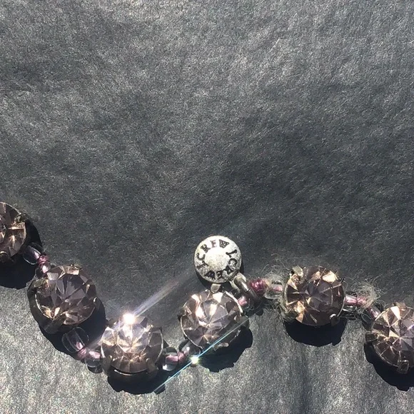 JCrew faux pink diamond necklace - Picture 2 of 4